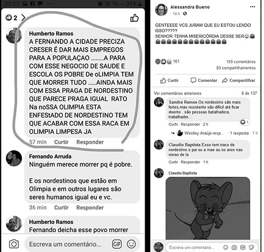 Maranhense registra BO contra o internauta que fez postagem no “Facebook”  dizendo que os nordestinos de Olímpia tinham que morrer - iFolha