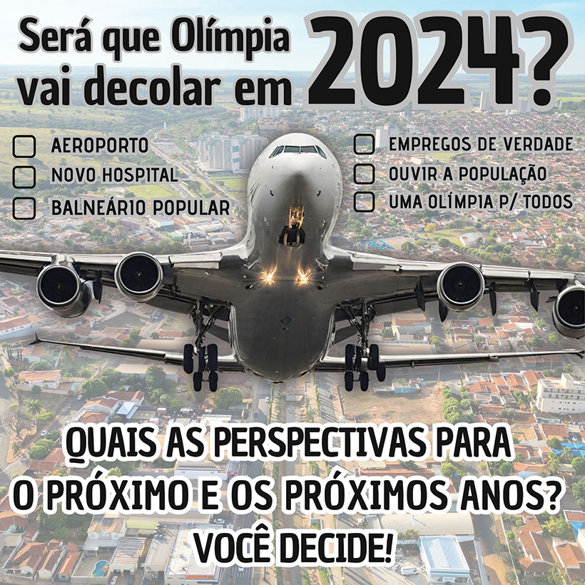 PERSPECTIVA 2024! Quais as expectativas de oito moradores de Olímpia sobre  o novo ano - iFolha